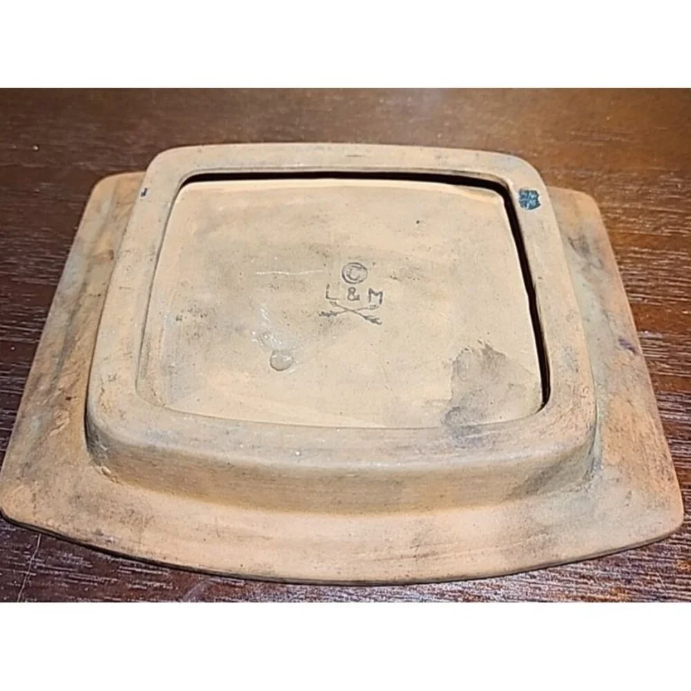 Lipper & Mann Creations Ceramic Barrel Cheese Keeper & Serving Dish Mid Century
